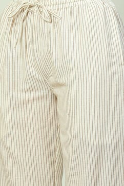 Brown Cotton Pants image number 1