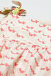 Off White Cotton A-Line Printed Dress image number 1