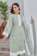 Mauve Cotton Blend Digital Print Unstitched Suit Set  image number 6