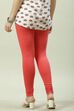 Camel Cotton Blend Solid Churidar image number 4