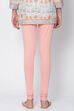 Camel Cotton Blend Solid Churidar image number 3