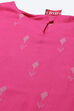 Pink Rayon Flared Kurta Salwar Suit Set image number 1