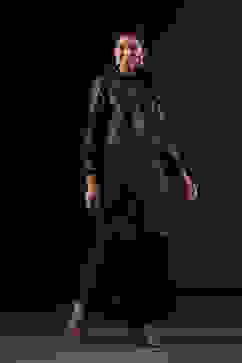 Rohit Bal Black Cotton Silk Straight Printed Kurta Set image number 5