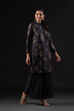 Rohit Bal Black Cotton Silk Straight Printed Kurta Set image number 5