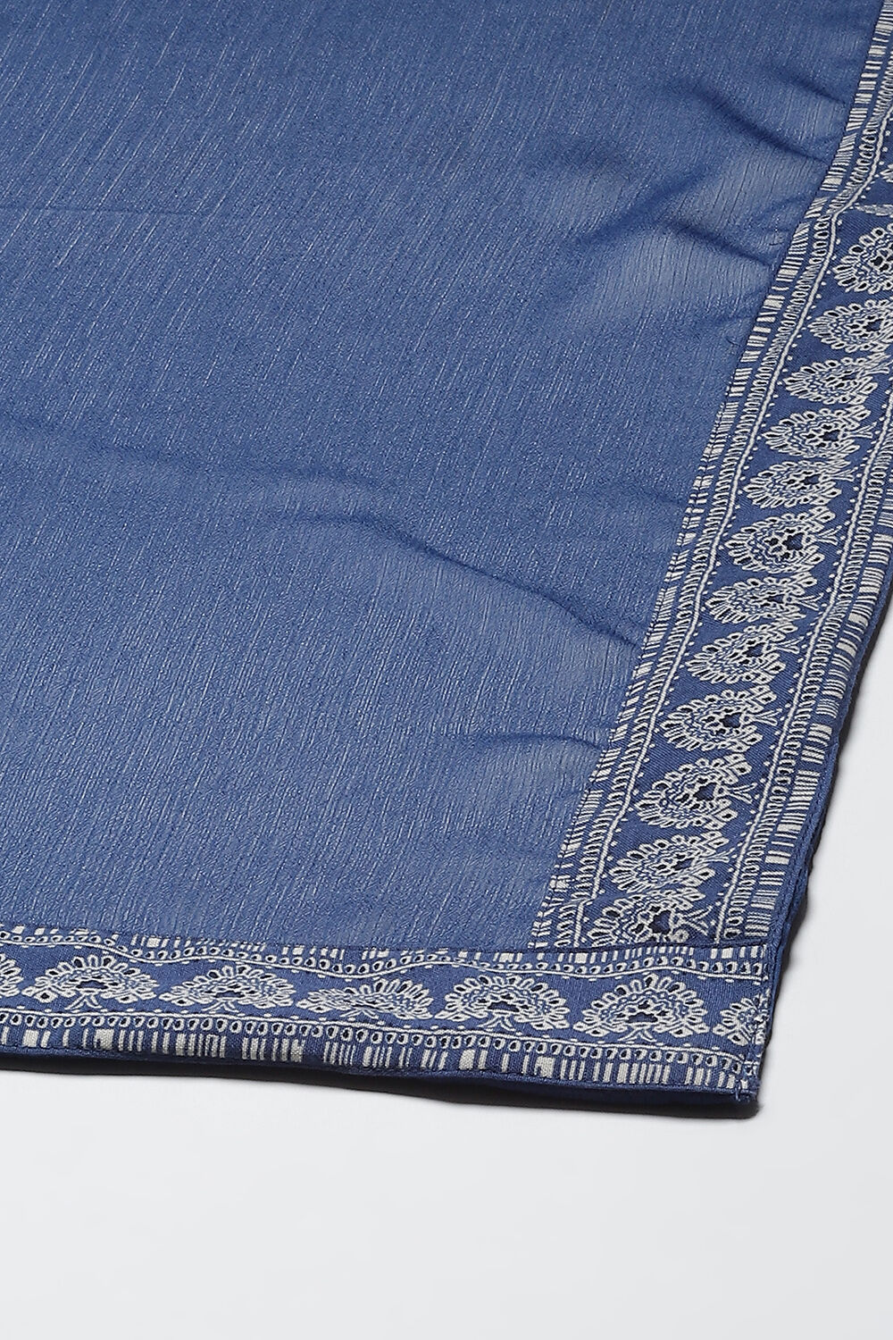 Blue Rayon A-Line Kurta Palazzo Suit Set image number 3