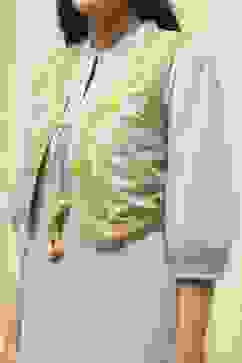 Sage Green Cotton Pathani Straight Kurta Set image number 1