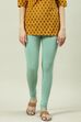 Camel Cotton Blend Solid Churidar image number 2