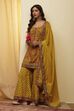 Lime Cotton Straight Suit Set image number 0