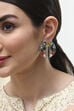 Multi-Colored Gold-Plated Studs image number 1