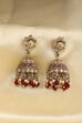 Dark Pink Stone Earrings image number 2