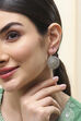 Mint Green Brass Drop & Danglers image number 1