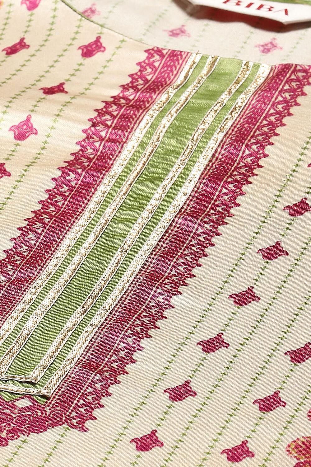 Green Silk Straight Kurta Slim Pant Suit Set image number 1