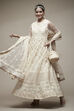 Cream Nylon Anarkali Suit Set image number 3