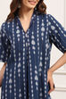 Blue Cotton A Line Kurta image number 1