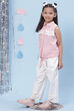Pink Cotton Straight Yarndyed Top image number 5