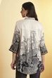 Blue Viscose Rayon Printed Straight Shirt Style Kurta image number 4