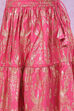 Pink Art Silk Lehenga Set image number 2