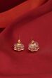 Gold Plated Brass Floral Stud Earrings image number 1