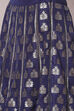 Blue Straight Art Silk Lehenga Set image number 5