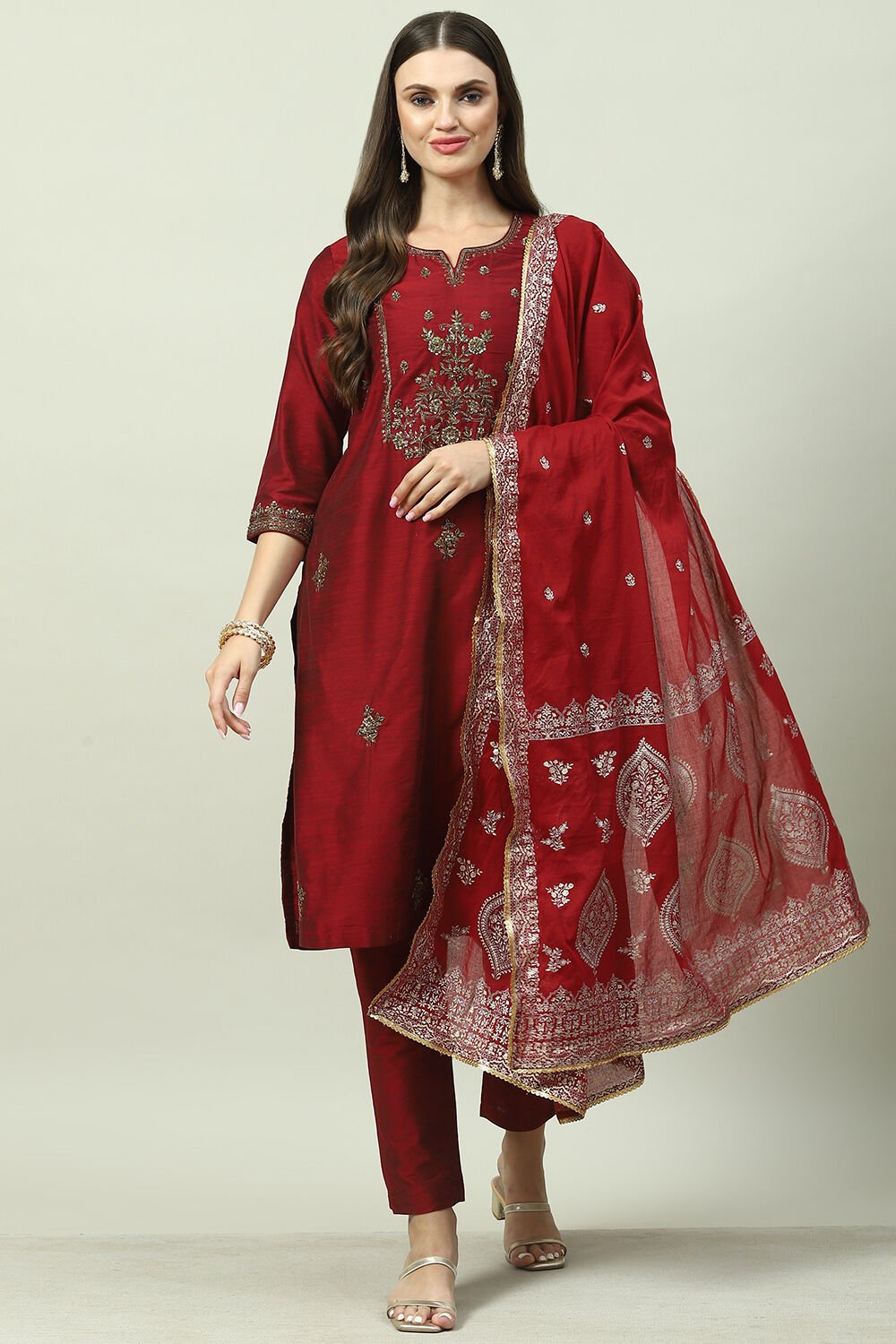 Biba maroon suit on sale
