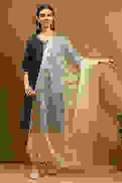 Gold Polyester Dupatta image number 4