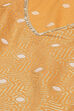 Mustard Cotton Flared Printed Short Kurti image number 1