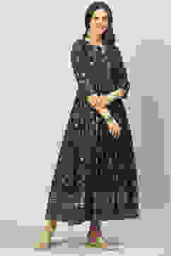 Charcoal Cotton Dress image number 3