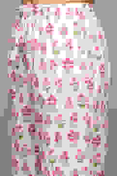 Off White & Pink Cotton Printed 2 Piece Sleepwear Set image number 2