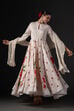 Rohit Bal Ivory Cotton Silk Anarkali Printed Suit Set image number 9