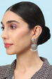 Dual Oxidised Brass Earrings image number 3