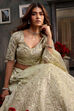 Berry Red Zari Embroidered Lehenga Set image number 6