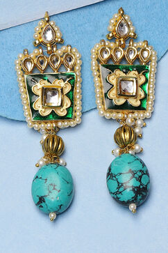 Turquoise Stone Earrings image number 0