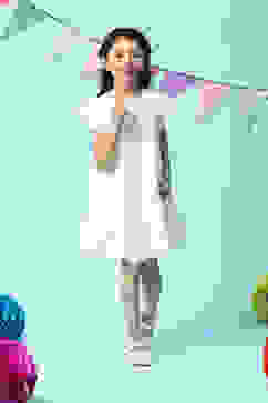 White Cotton Dress image number 5