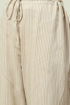 Beige Rayon Fusion Printed Kurta Set image number 2