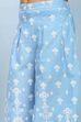 Blue Cotton Printed A-line Suit Set image number 2