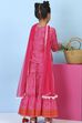 Pink Cotton Printed Straight Lehenga Set image number 5