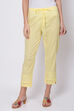 White Cotton Solid Pant image number 0