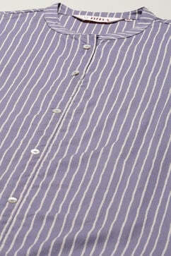 Grey Cambric Narrow Kurta Pant Suit Set image number 2