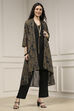 Black Viscose Rayon Straight Dyed Fusion Set image number 5