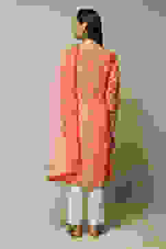 Coral Modal Straight Kurta Palazzo Suit Set image number 7