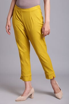 Ochre Cotton Flax Pants image number 1