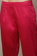 Fuchsia Cotton Straight Kurta Pants Suit Set image number 7
