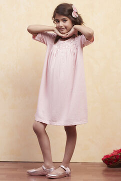 Pink Cotton Yarndyed Sleepwear image number 2