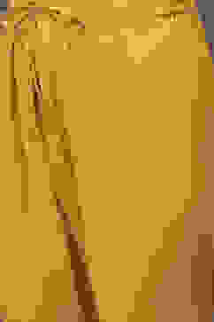 Rohit Bal Yellow Cotton Silk Anarkali Yarndyed Suit Set image number 2