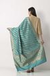 Turquoise Art Silk Dupatta image number 2