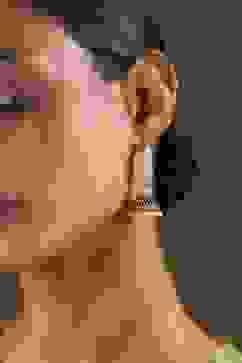 Maroon Brass Jhumka image number 1