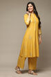 Yellow Rayon Straight Kurta Palazzo 2 Piece Set image number 5