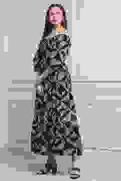 Black Cotton Tiered Dress image number 2