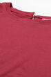 Cherry Red Straight Cotton Top
