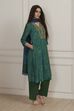 Green Modal Straight Suit Set image number 5